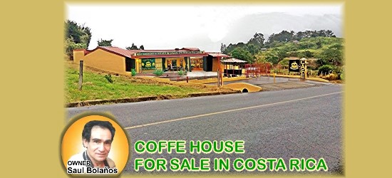 coffe house for sale in costa rica